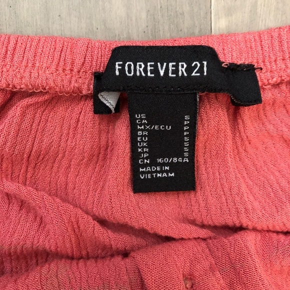 FOREVER 21 Gauze Off Shoulder Crop Top - Picture 4 of 5